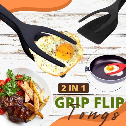 2 In 1 Grip Flip Tongs